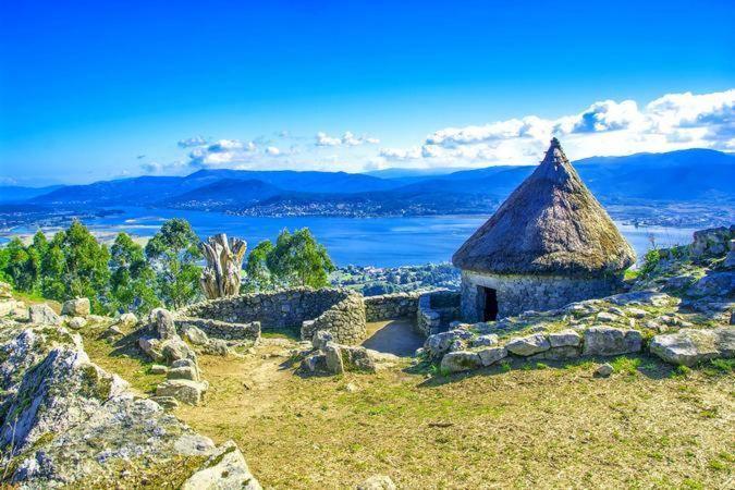 Estudio Con Piscina En A Guarda- Pontevedra Bagian luar foto